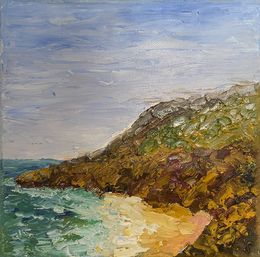 Peinture, Erquy Côtes d'Armor - série Paysage marin, Michel Jamet