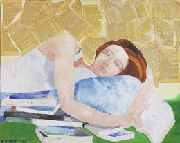 Pintura, La lectrice, Christiane Dumon