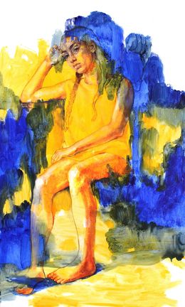 Peinture, Kind of blue, Lucie Geffré