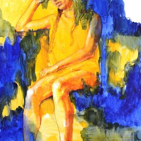 Peinture, Kind of blue, Lucie Geffré