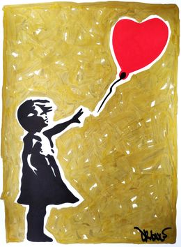 Pintura, Gold hope (a tribute to Banksy), Dr. Love