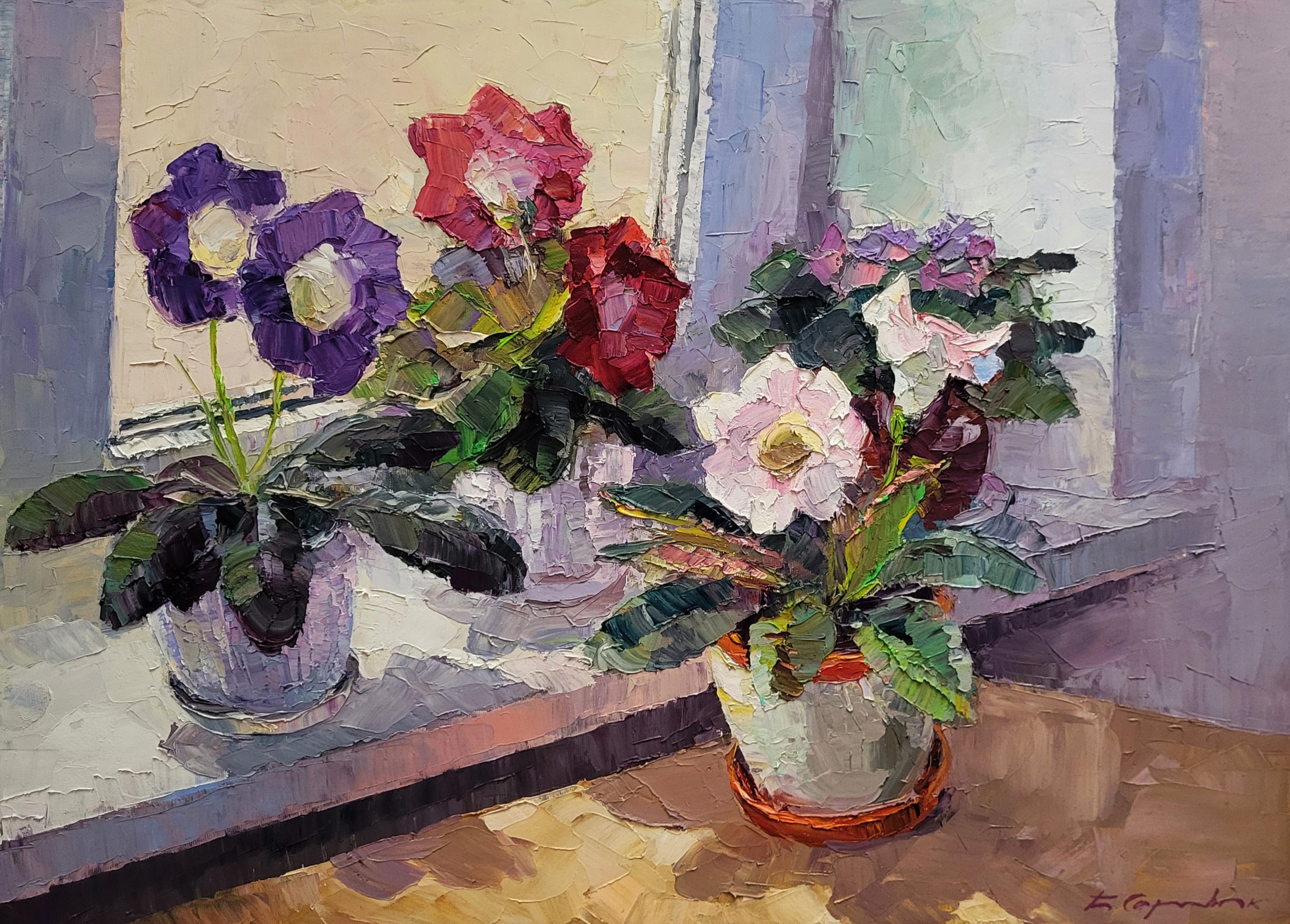 Boris Serdyuk, Gloxinia in a vase Boris Serdyuk, Gloxinia in a vase