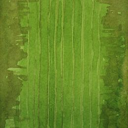 Peinture, Textures de posidonies Carré N°1, Aurélie Trabaud