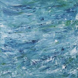 Peinture, Clapot - mouvement de vague marine, Armelle Loisel