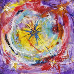 Pittura, Découverte marine - Série Synapses, explosion de couleurs, Marc Michon