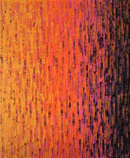 Peinture, Dégradé or orange rose, Jonathan Pradillon