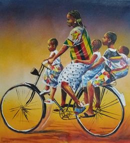 Peinture, Mother of Zimbabwe (India), Barry Lungu