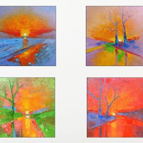 Painting, Sunset Quartet, Narek Qochunc