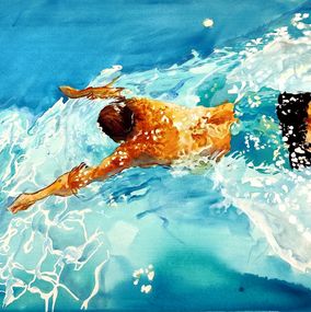 Painting, Scintillement d'été, Maude Ovize