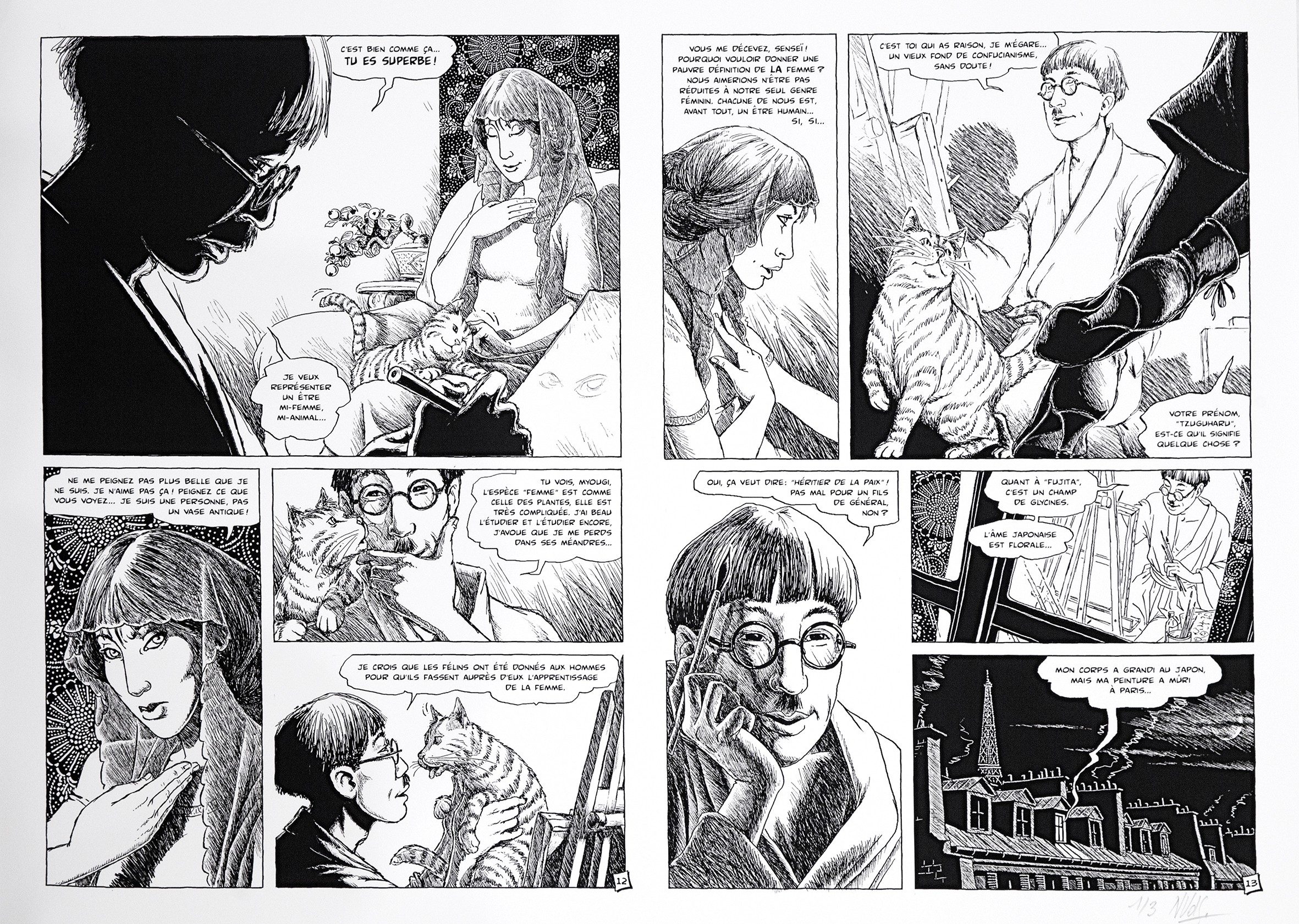 Nadine Van Der Straeten, Jeanne Hébuterne - Planche 12 & 13 Nadine Van Der Straeten, Jeanne Hébuterne - Planche 12 & 13