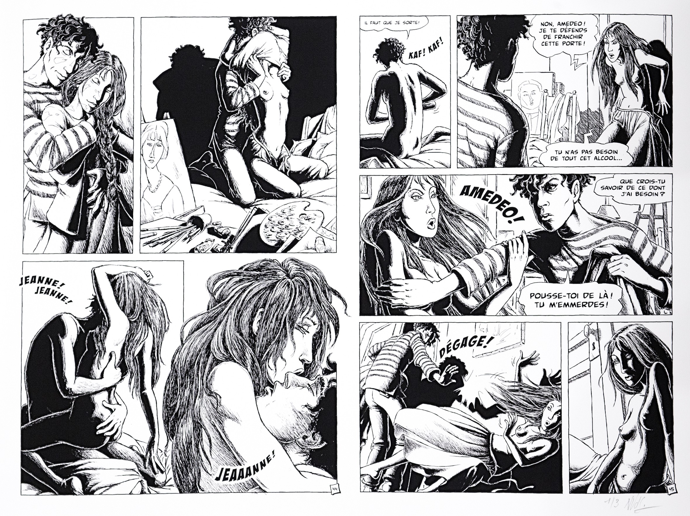 Nadine Van Der Straeten, Jeanne Hébuterne - Planche 44 & 45 Nadine Van Der Straeten, Jeanne Hébuterne - Planche 44 & 45