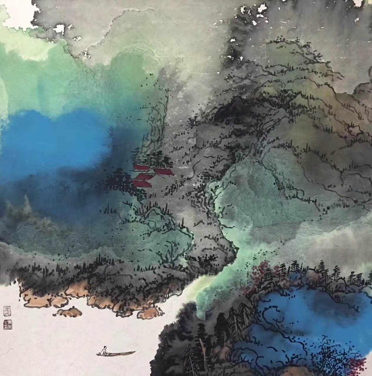 Li Dongfeng, Landscape sketch 43 Li Dongfeng, Landscape sketch 43