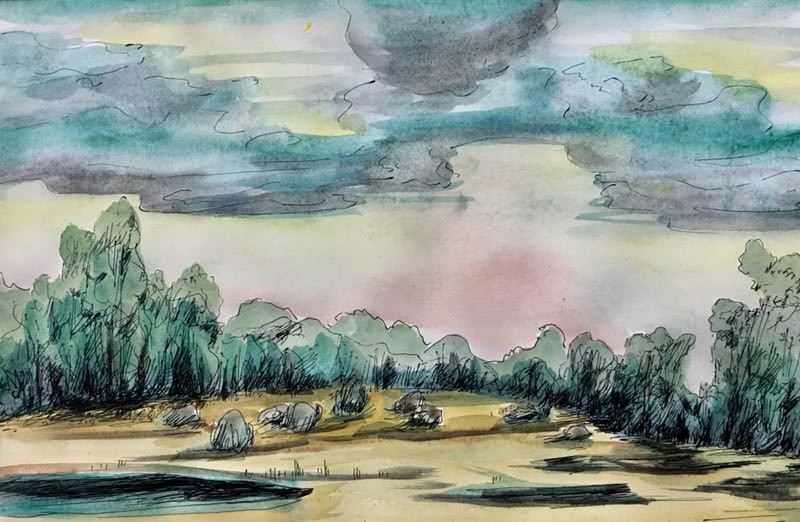 Li Dongfeng, Landscape sketch 48 Li Dongfeng, Landscape sketch 48