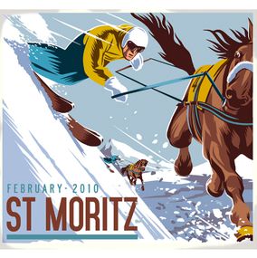Print, St Moritz, Bill Butcher