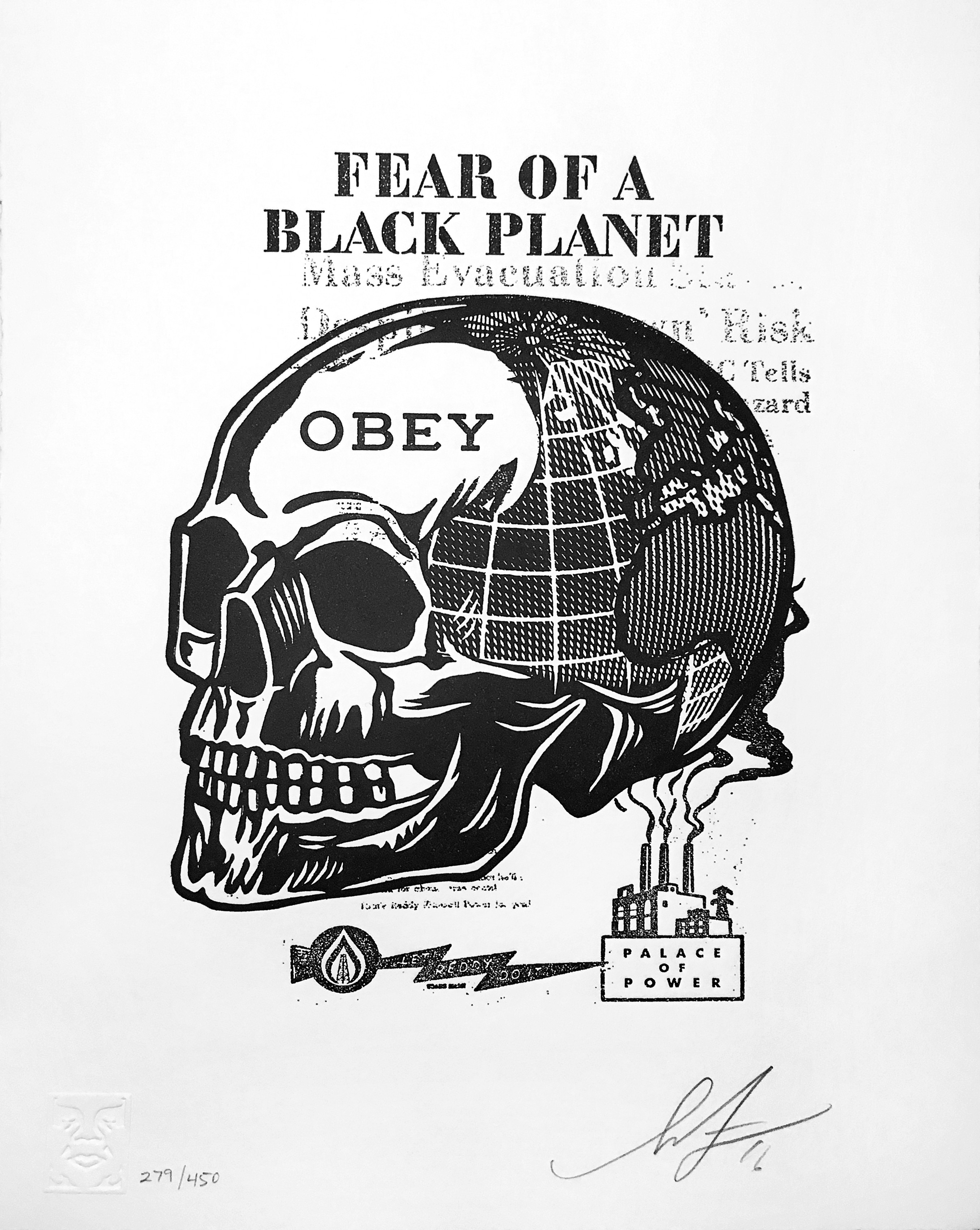 Shepard Fairey (Obey), Skull of a Black Planet Shepard Fairey (Obey), Skull of a Black Planet