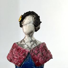 Atelier Piquifou, Femme Art Déco à la robe bleue Atelier Piquifou, Femme Art Déco à la robe bleue