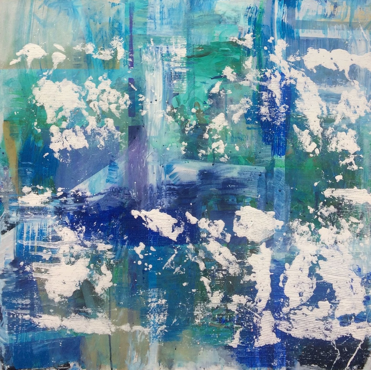 ▷ Etude sur les vagues I par Clotilde, 2017, Peinture