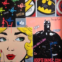 Peinture, Adopte batman, Claire D.