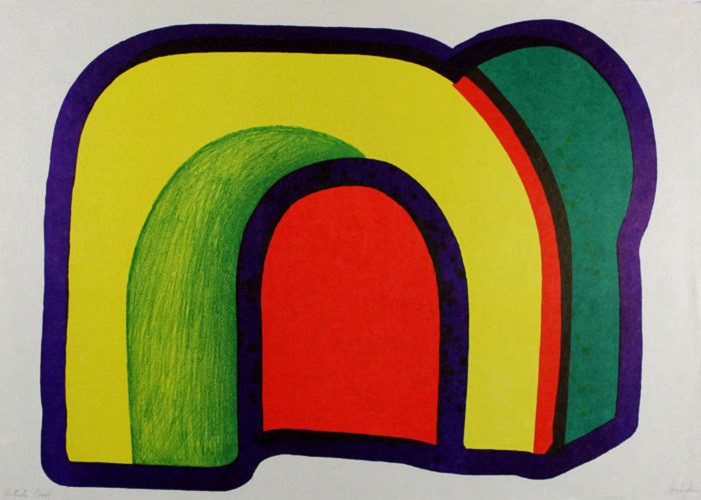 Howard Hodgkin, Composition with red Howard Hodgkin, Composition with red
