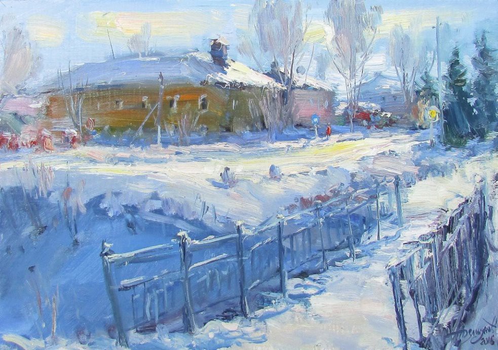 Yuriy Demiyanov, Paysage avec Maison Jaune Yuriy Demiyanov, Paysage avec Maison Jaune