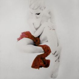 Seated Nude with Red Scarf, Mira Loew