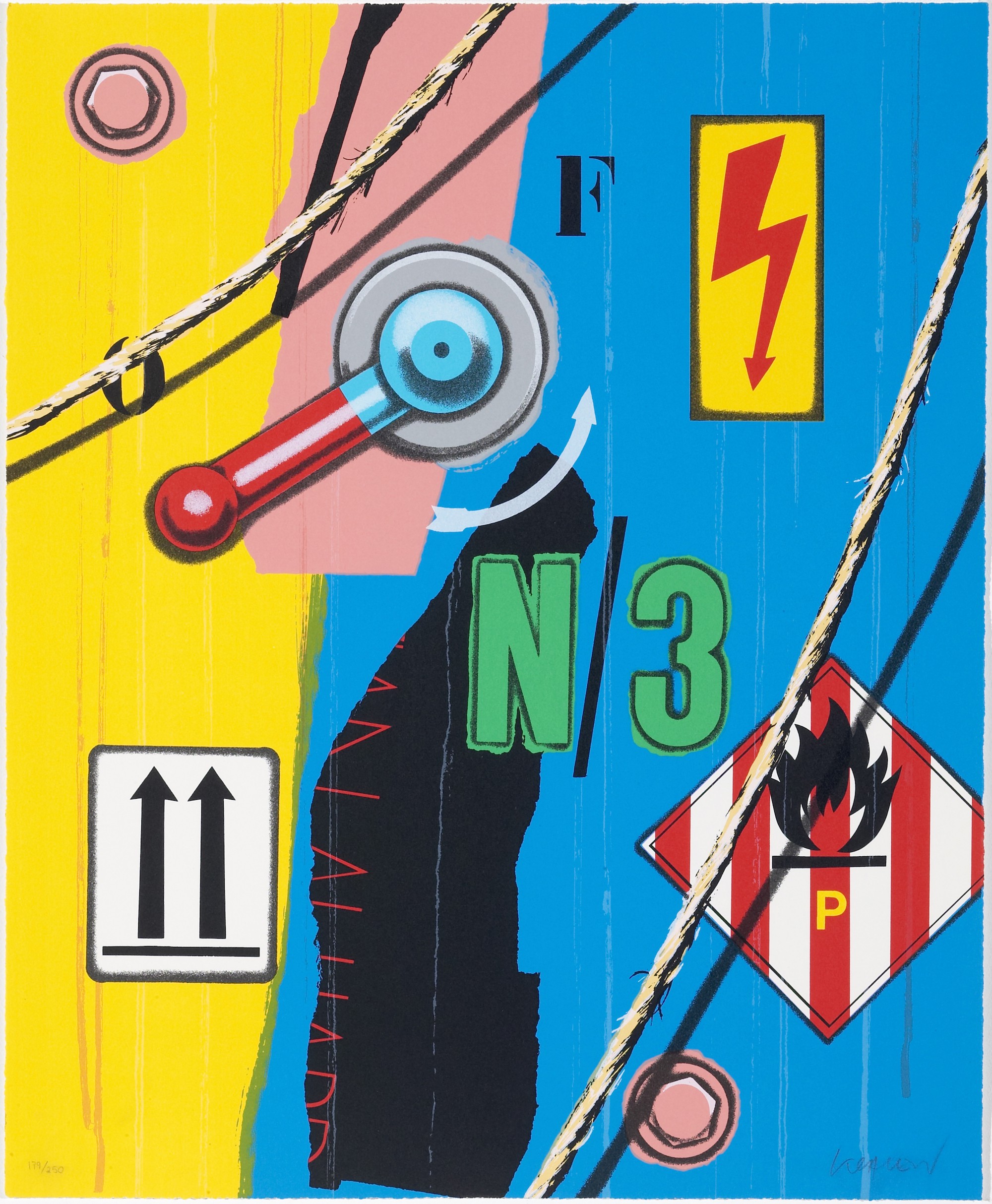 Peter Klasen, Haute tension flêches N/3 Peter Klasen, Haute tension flêches N/3