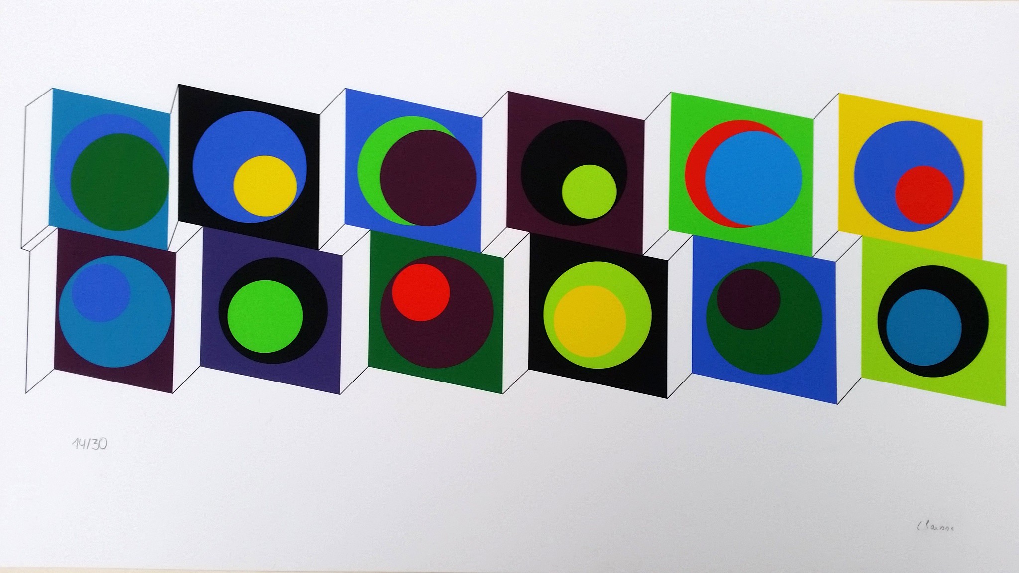 Geneviève Claisse, Claisse 20 - Composition Géométrique Geneviève Claisse, Claisse 20 - Composition Géométrique