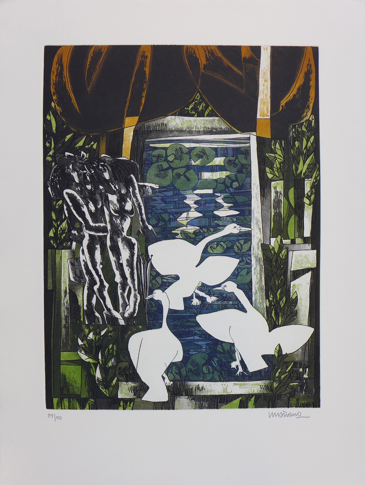 Eugenio Chicano, El estanque de los cisnes Eugenio Chicano, El estanque de los cisnes
