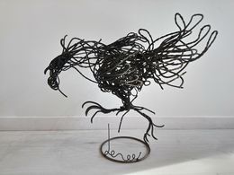 Sculpture, Coq expressif, Bruno Lemée