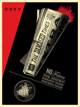 Print, Damaged Times, Shepard Fairey (Obey)