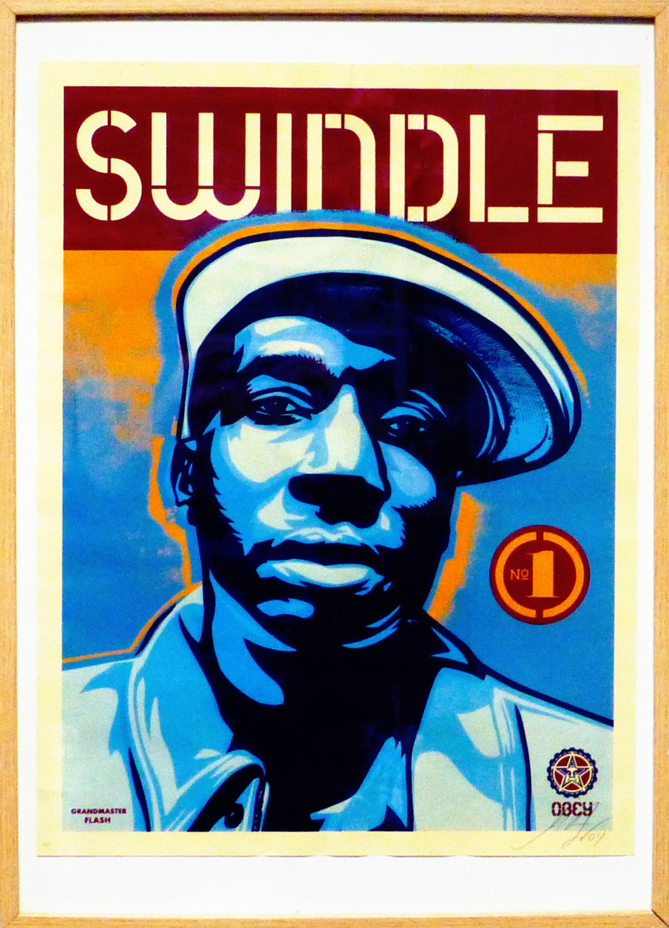 Shepard Fairey (Obey), Grand Master Flash Swindle Shepard Fairey (Obey), Grand Master Flash Swindle