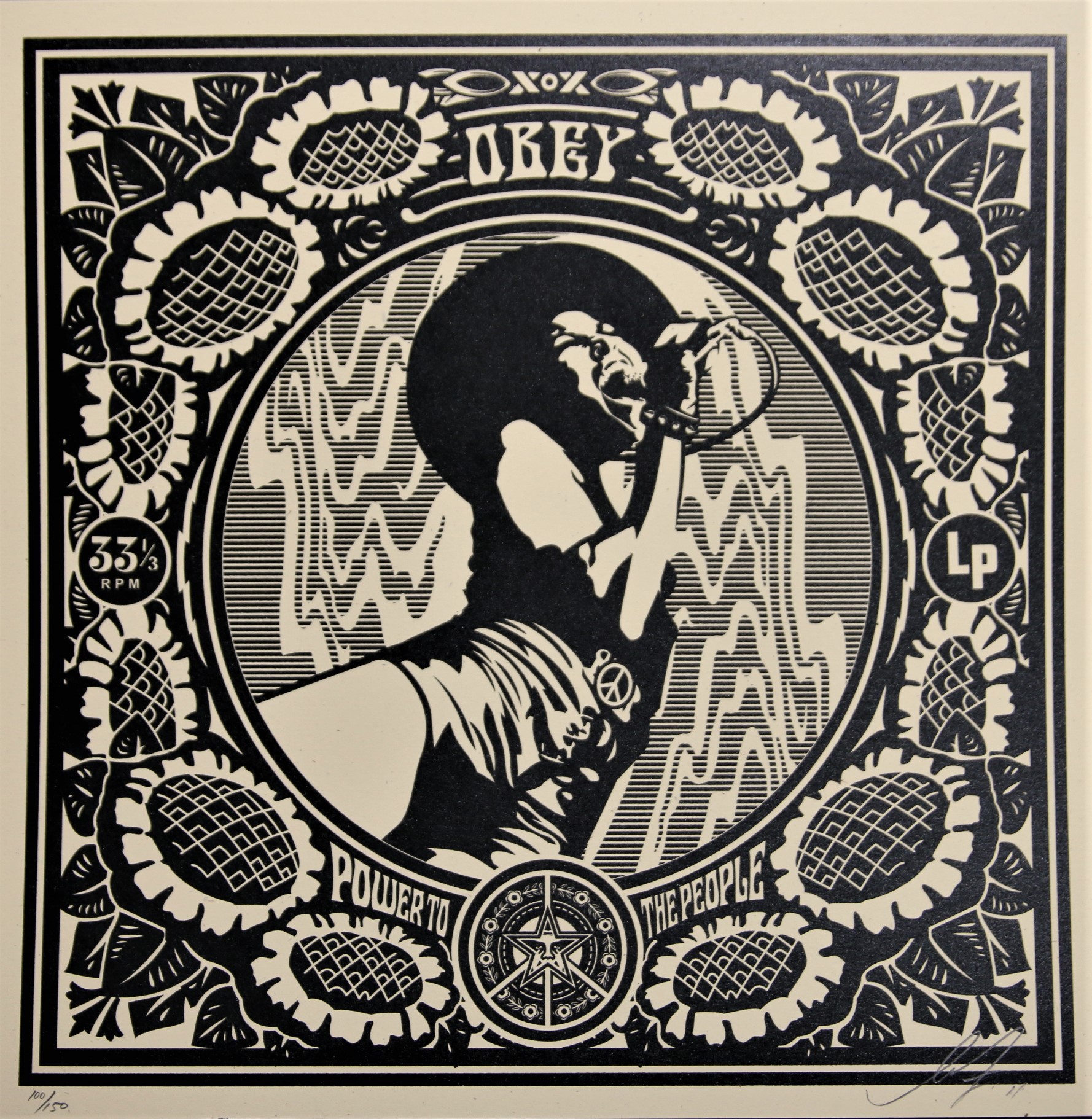 Shepard Fairey (Obey), Black Flower Power (Dance Floor Riot) Shepard Fairey (Obey), Black Flower Power (Dance Floor Riot)