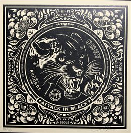 Print, Attack In Black (Party At The Moontower), Shepard Fairey (Obey)