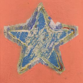 Gemälde, Star (Blue on Pink), Matthew Rose