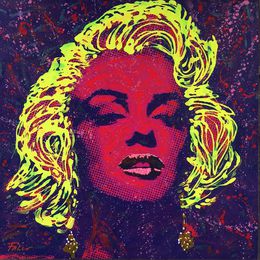 Peinture, Marilyn Monroe in Purple, Joaquim Falcó