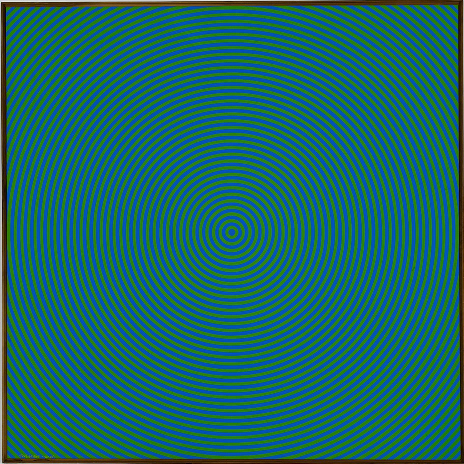 Claude Tousignant, Bleu + vert = jaune Claude Tousignant, Bleu + vert = jaune