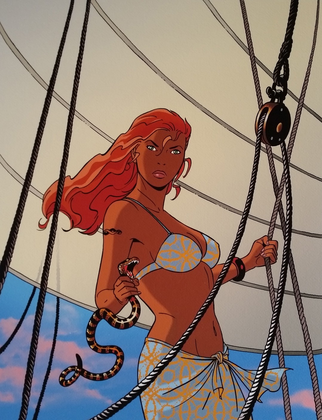Philippe Berthet, Pin-up au serpent Philippe Berthet, Pin-up au serpent