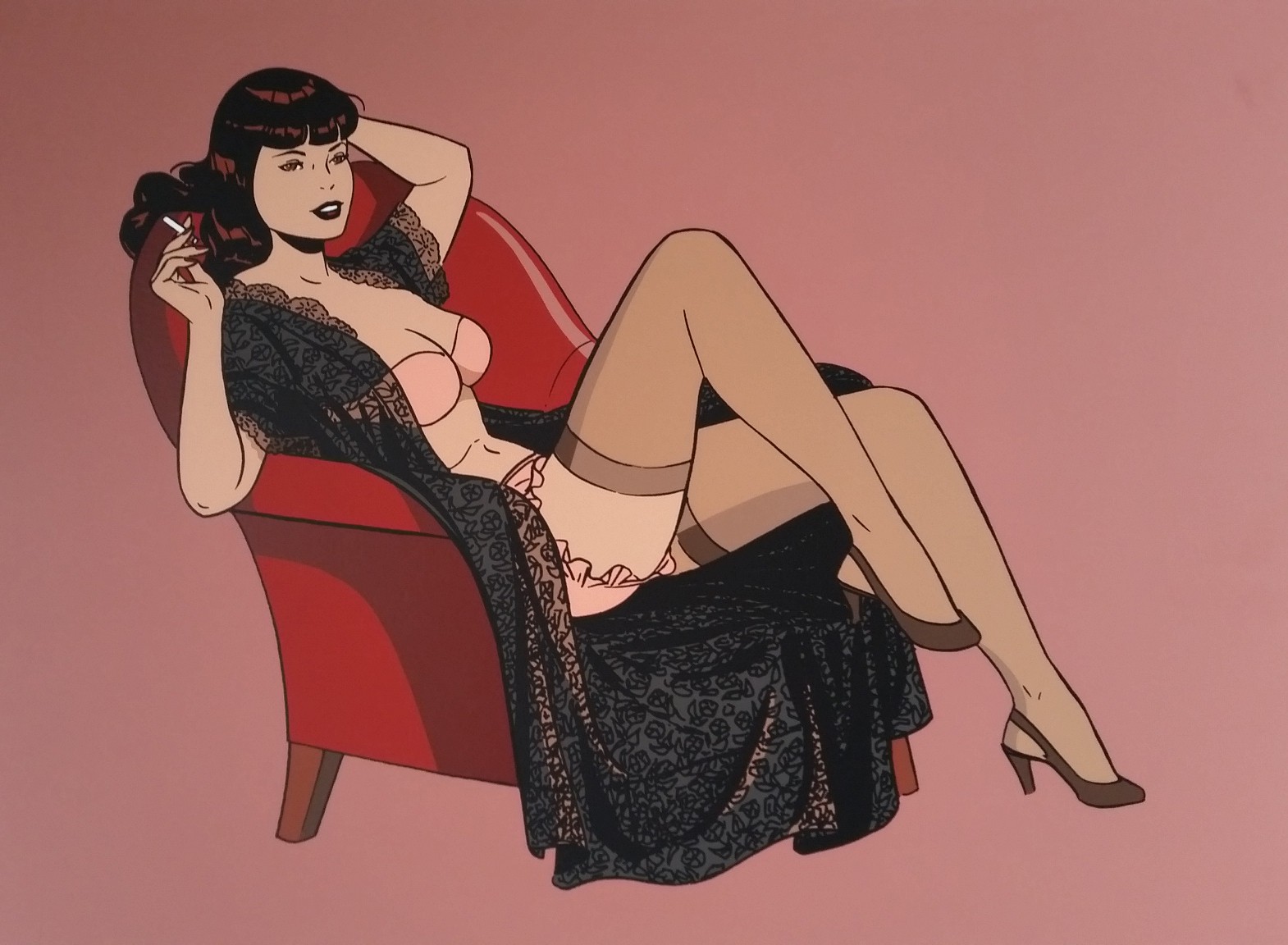 Philippe Berthet, Pin-up au fauteuil Philippe Berthet, Pin-up au fauteuil