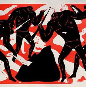 Print, Burning the dead red, Cleon Peterson