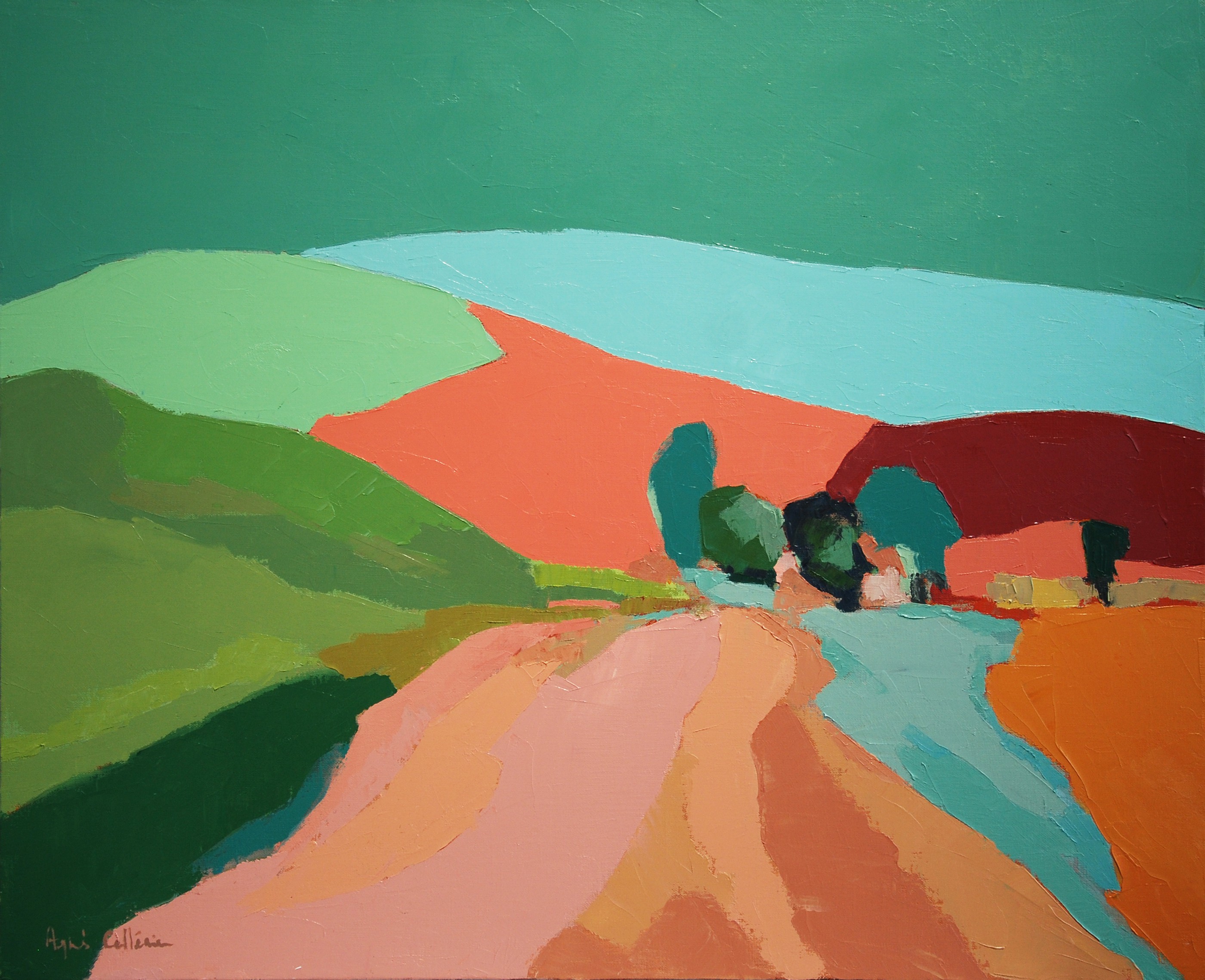 Agnès Cellérier, Paysage du Tarn Bertre Agnès Cellérier, Paysage du Tarn Bertre