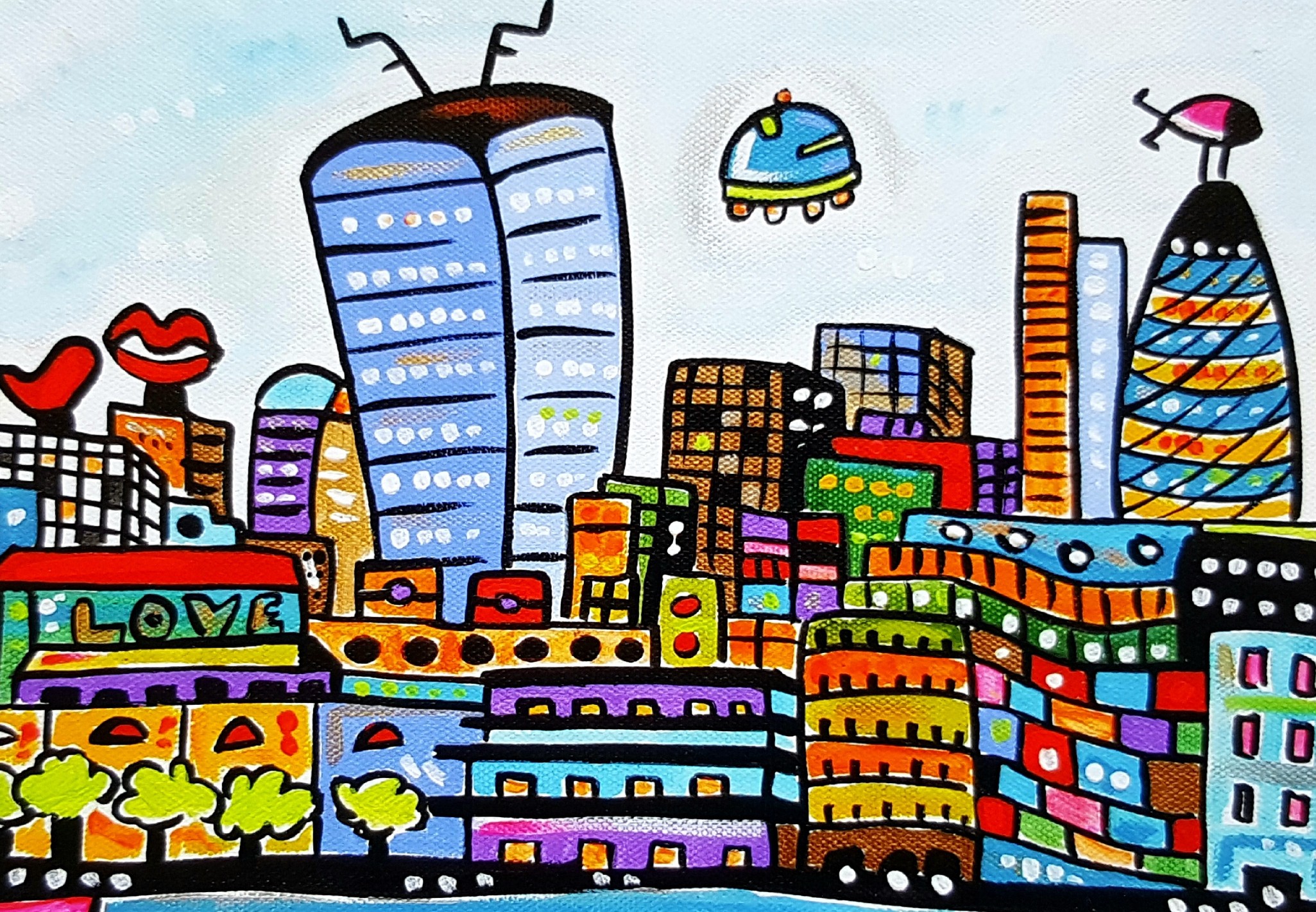 Maria Luisa Azzini, Futuristic Vibrant London Maria Luisa Azzini, Futuristic Vibrant London
