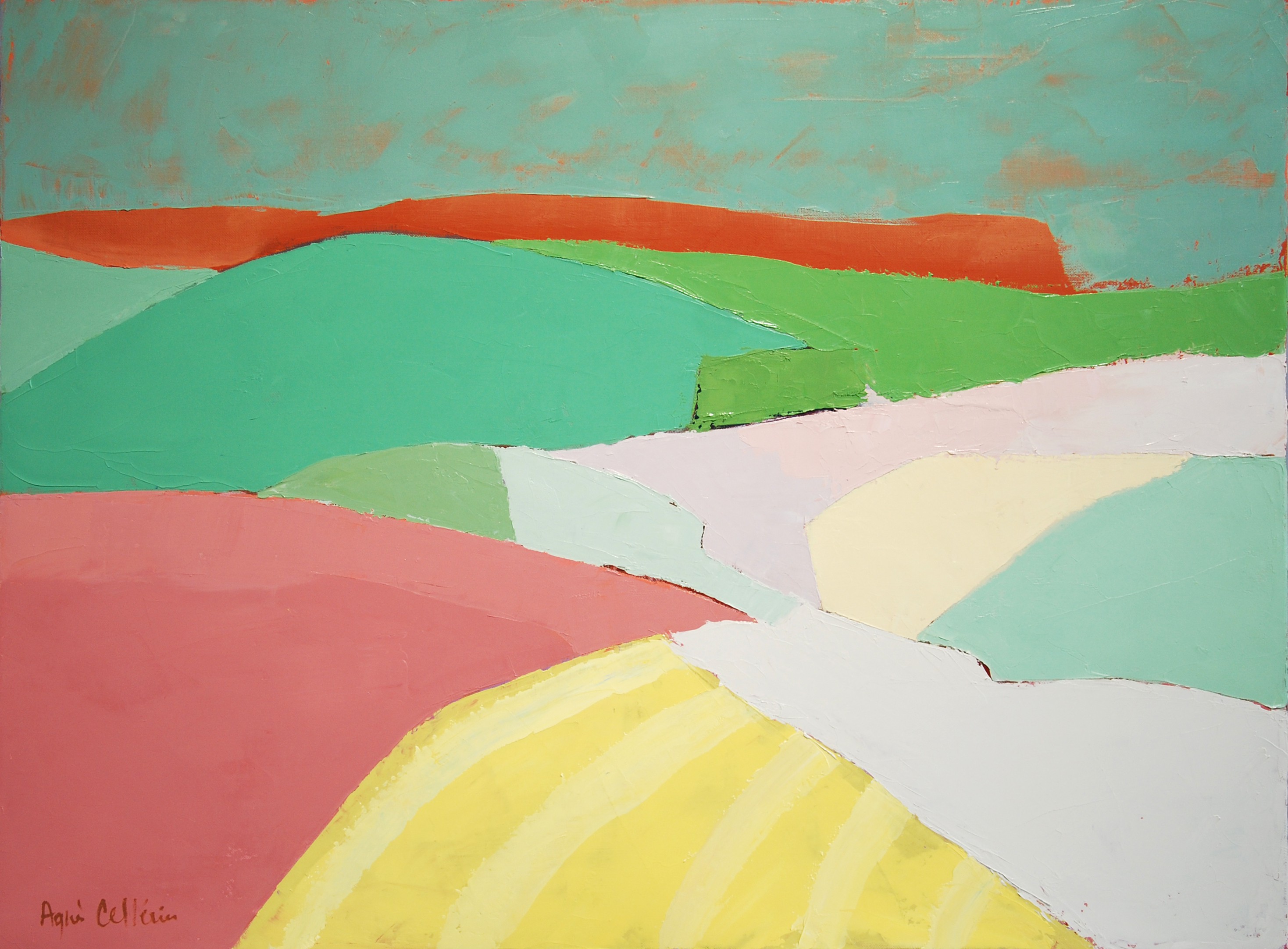 Agnès Cellérier, Paysage du Tarn Lavaur Agnès Cellérier, Paysage du Tarn Lavaur