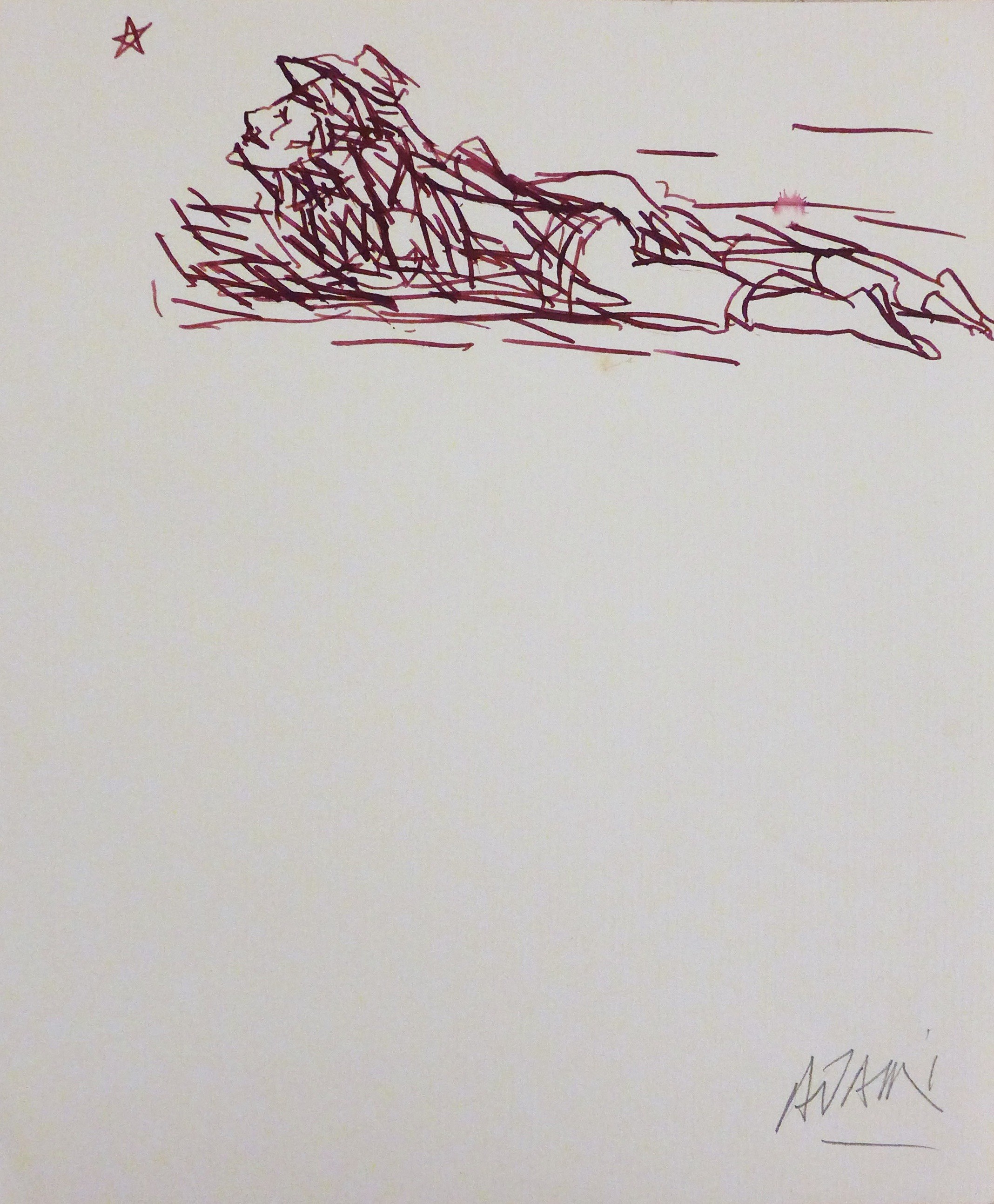 Valerio Adami, Sans titre 3 Valerio Adami, Sans titre 3