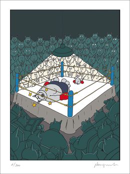 Drucke, Boxe, Philippe Geluck