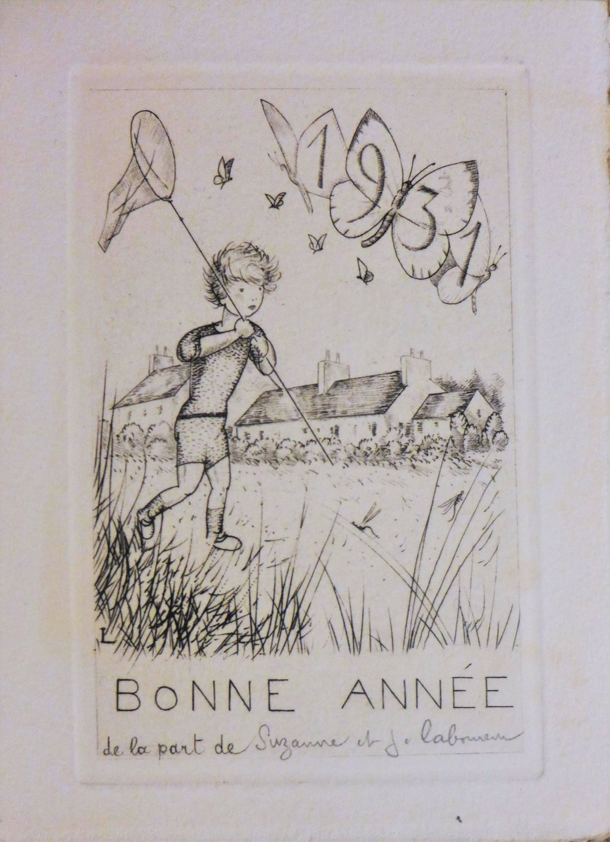Jean-Emile Laboureur, Voeux et souhaits pour le nouvel an Jean-Emile Laboureur, Voeux et souhaits pour le nouvel an