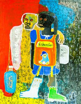 Painting, Class Mate, Bob-Nosa Uwagboe
