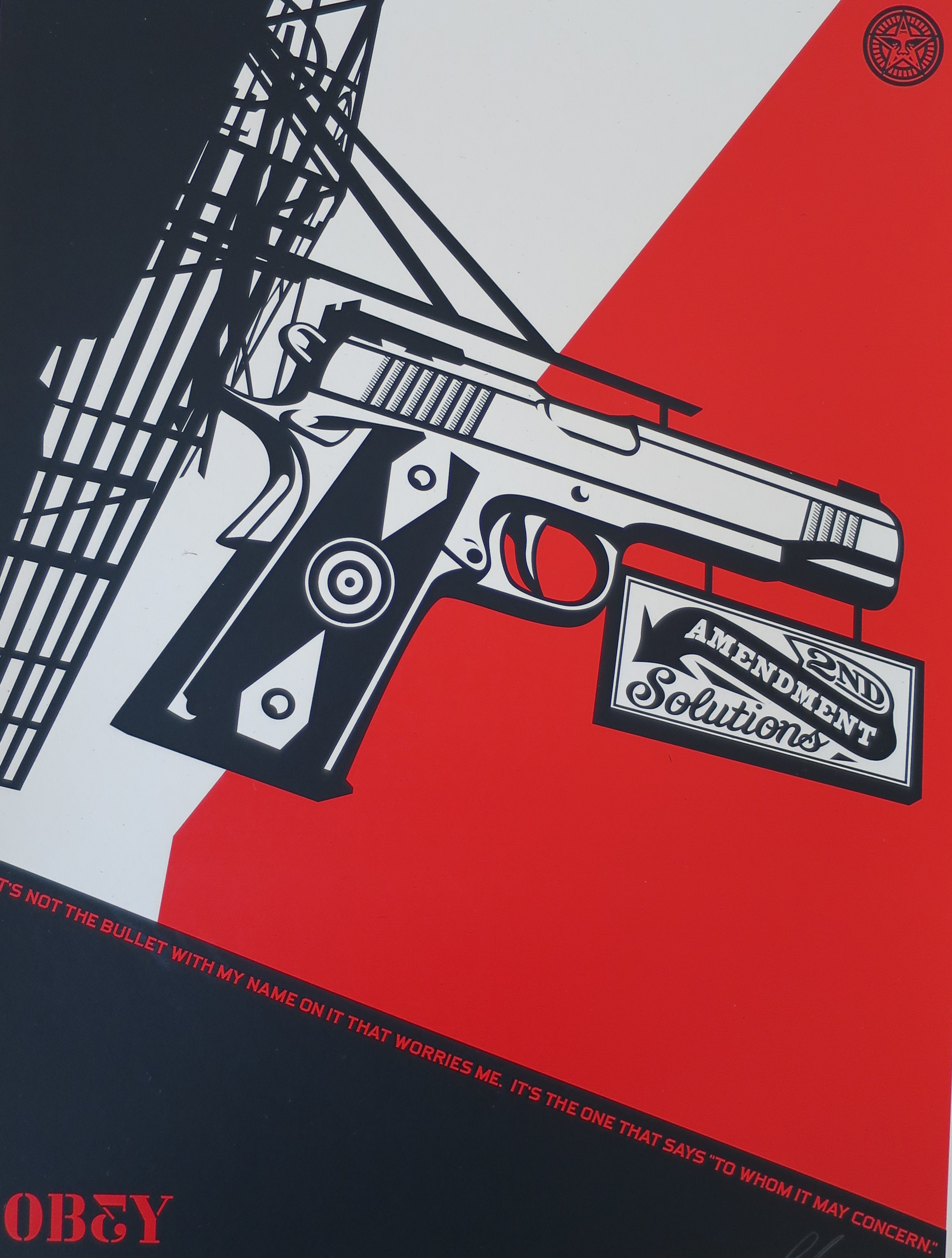 Shepard Fairey (Obey), 2nd amendment solutions Shepard Fairey (Obey), 2nd amendment solutions