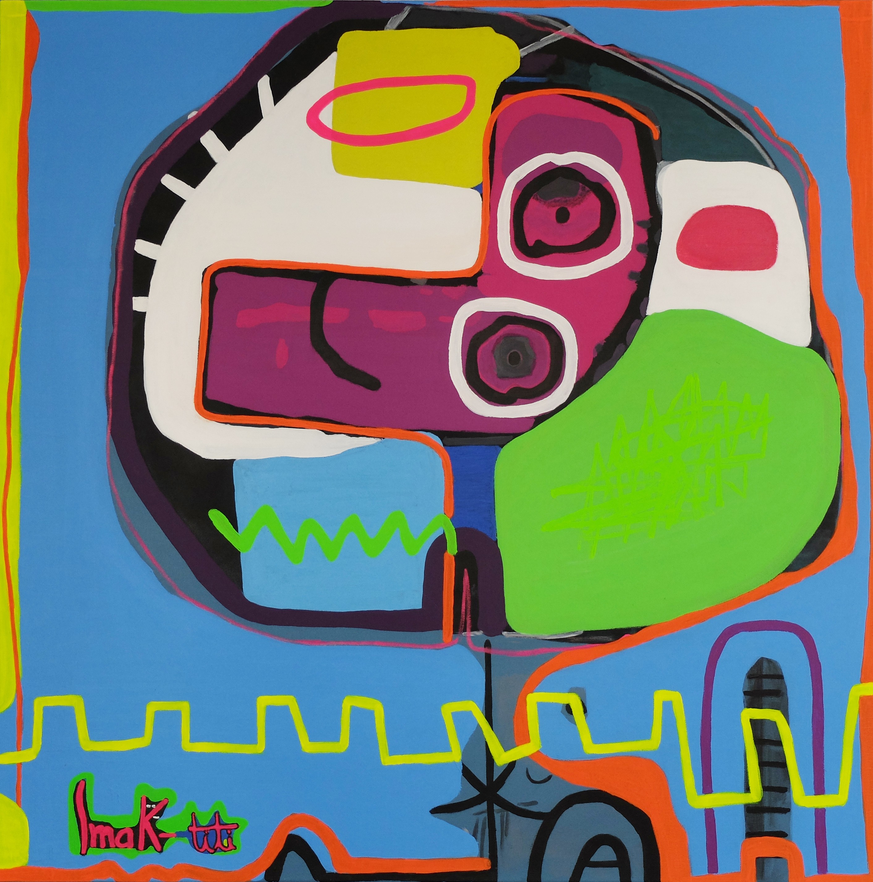 SmaK-titi, Street art portrait-1 SmaK-titi, Street art portrait-1