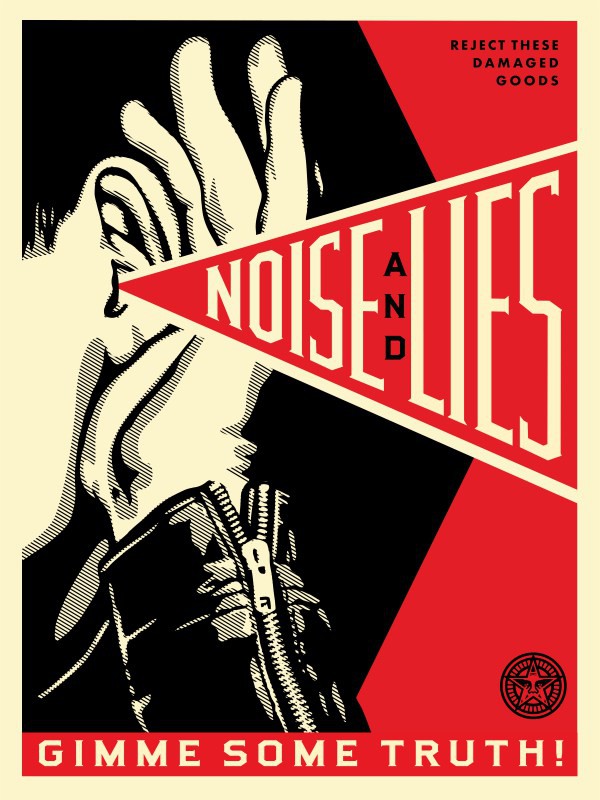 Shepard Fairey (Obey), Noise and Lies Red Shepard Fairey (Obey), Noise and Lies Red