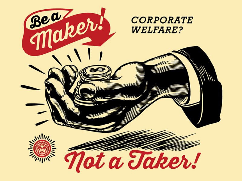 Shepard Fairey (Obey), Corporate-Welfare Shepard Fairey (Obey), Corporate-Welfare
